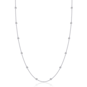 Bezel Station Necklace