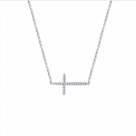 Horizontal Cross Necklace