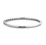High-Polished Silver Bangle