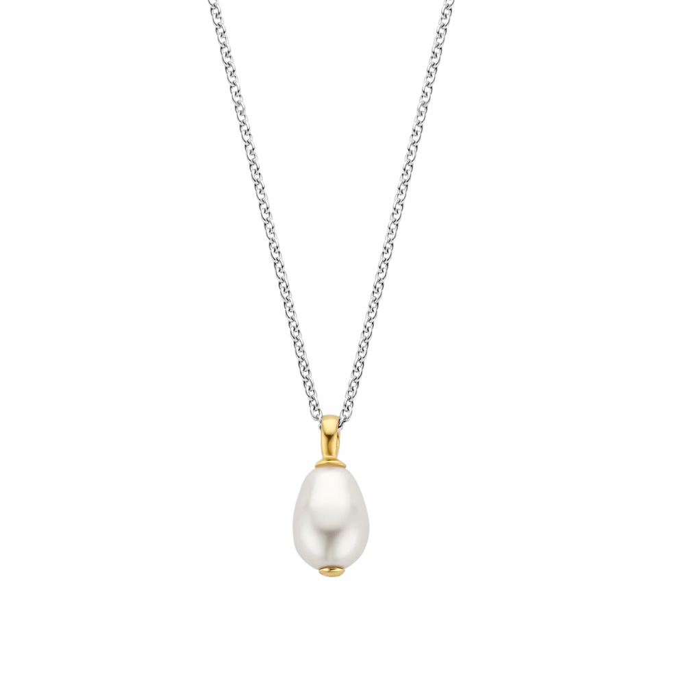 Two-Tone Pearl Necklace