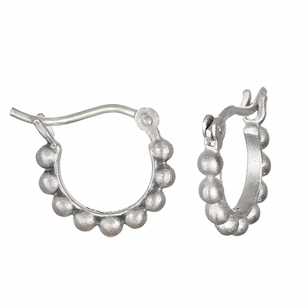 Simple Treasure Earrings - Silver