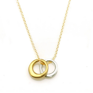 
                
                    Load image into Gallery viewer, Two Little Circles Necklace
                
            