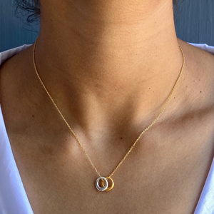 
                
                    Load image into Gallery viewer, Two Little Circles Necklace
                
            