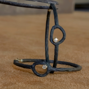 Pebble Circle Hoops