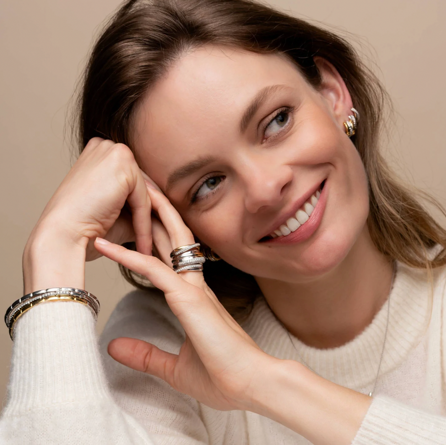 Rectangle Station Bangle Bracelet