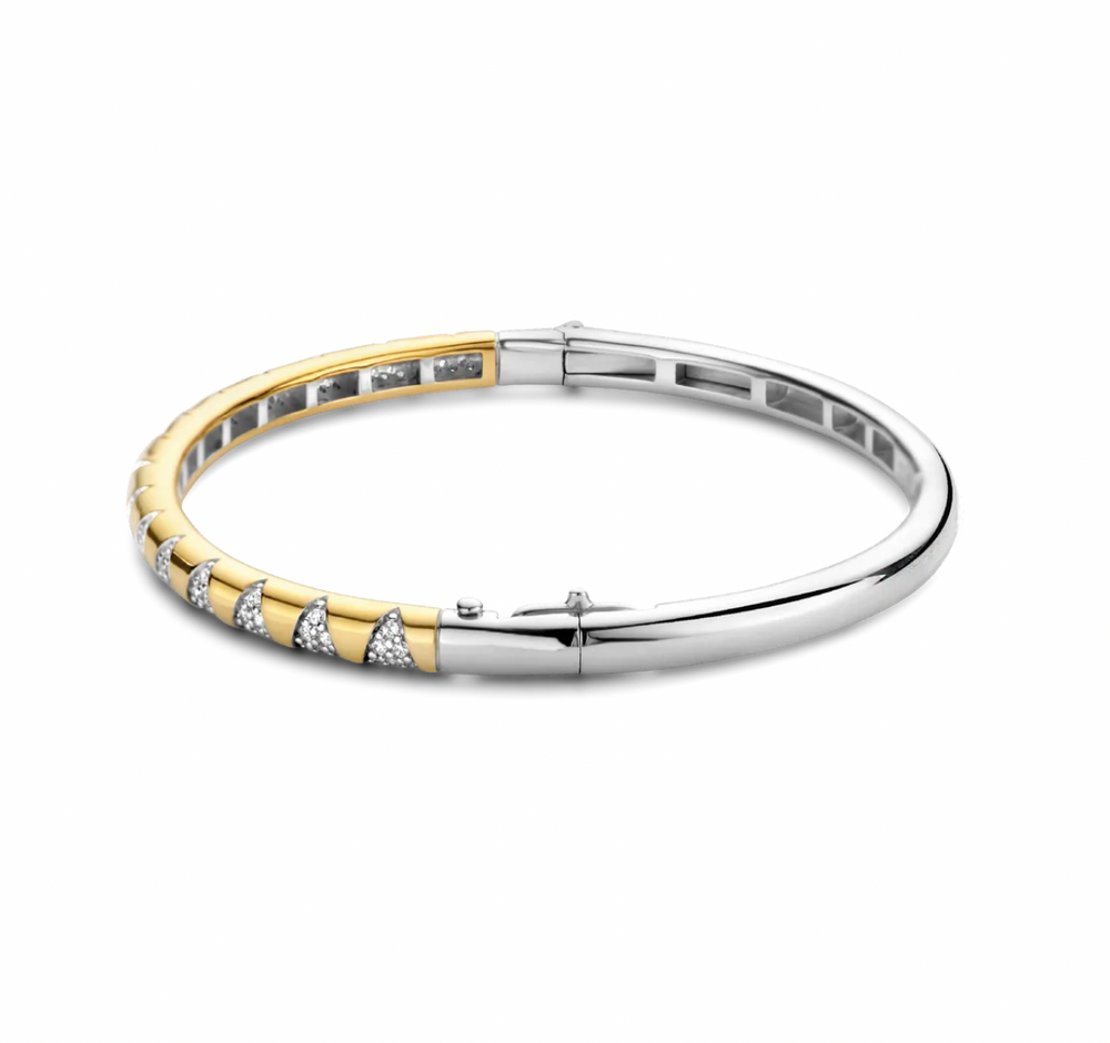 
                
                    Load image into Gallery viewer, Face The Sun Zirconia Bangle
                
            