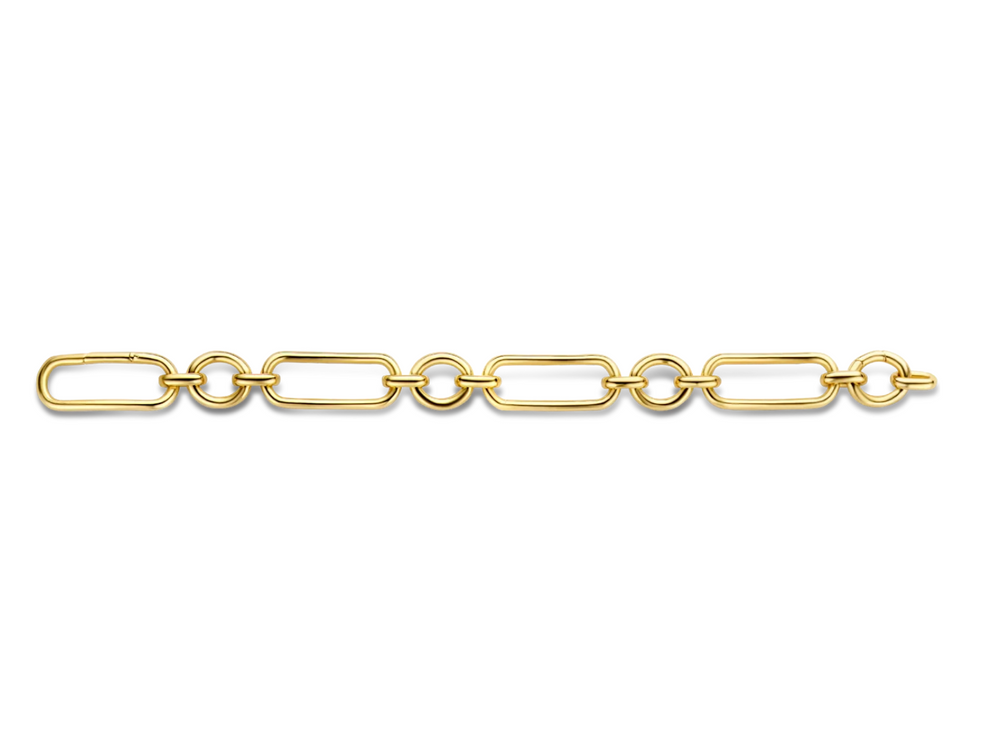 
                
                    Load image into Gallery viewer, Yellow Gold Adjustable Link Bracelet
                
            