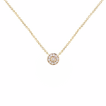6mm Diamond Necklace - White or Yellow Gold