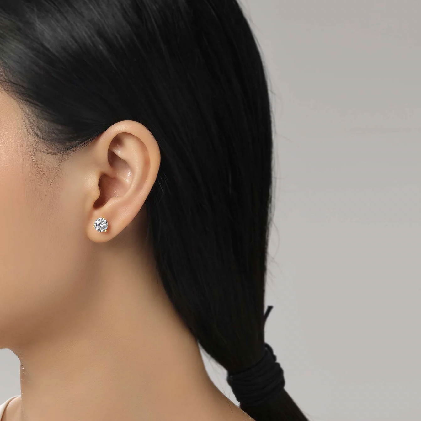 Round "Martini" Studs - Gold