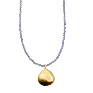 Vermeil Drop Iolite Necklace